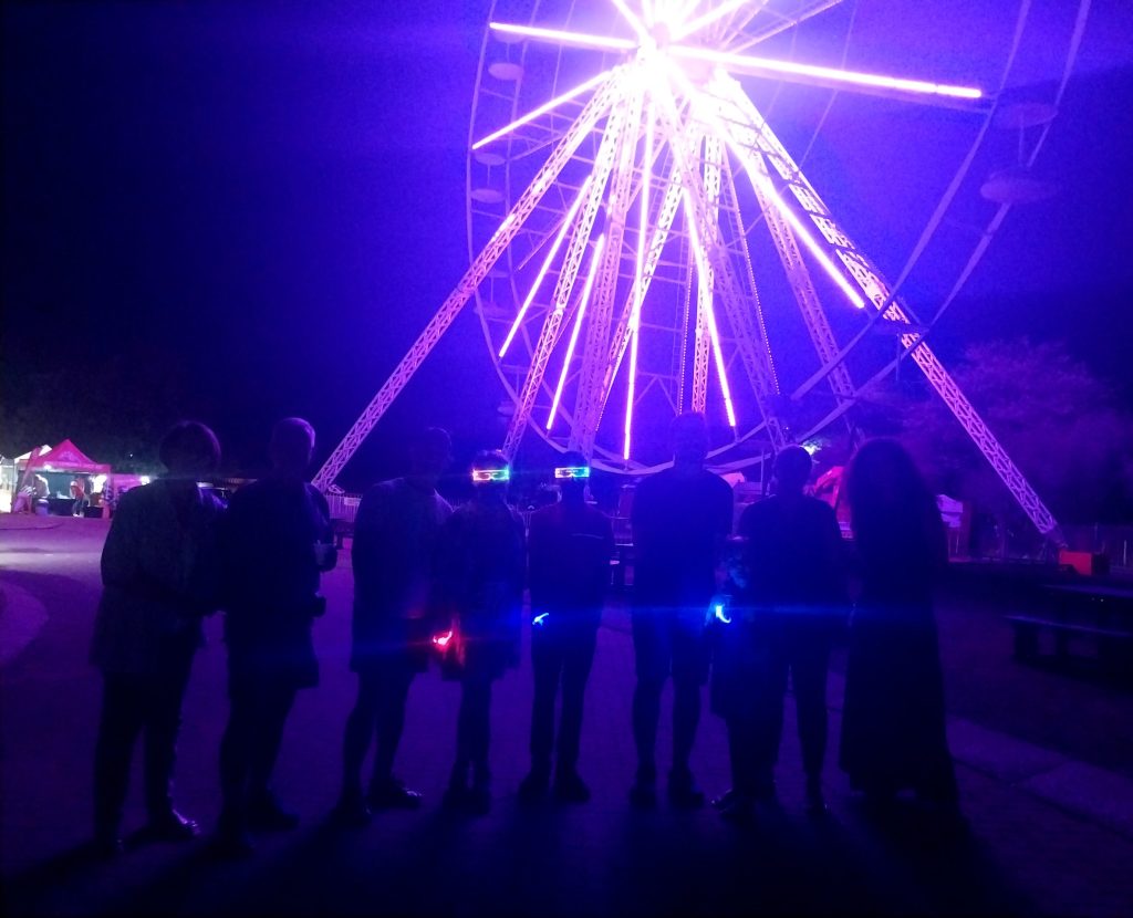 friends at the lights festival