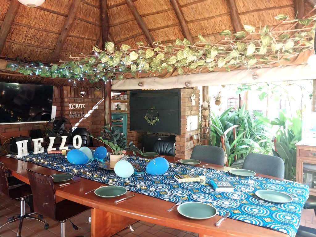 table set for church