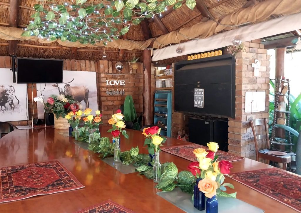 table set for church